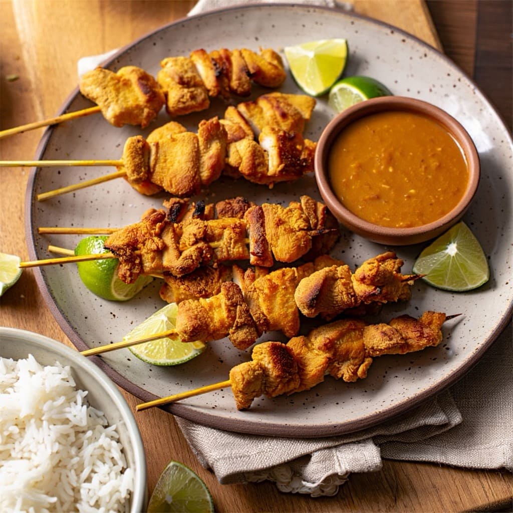 brochettes thaïlandaises au poulet