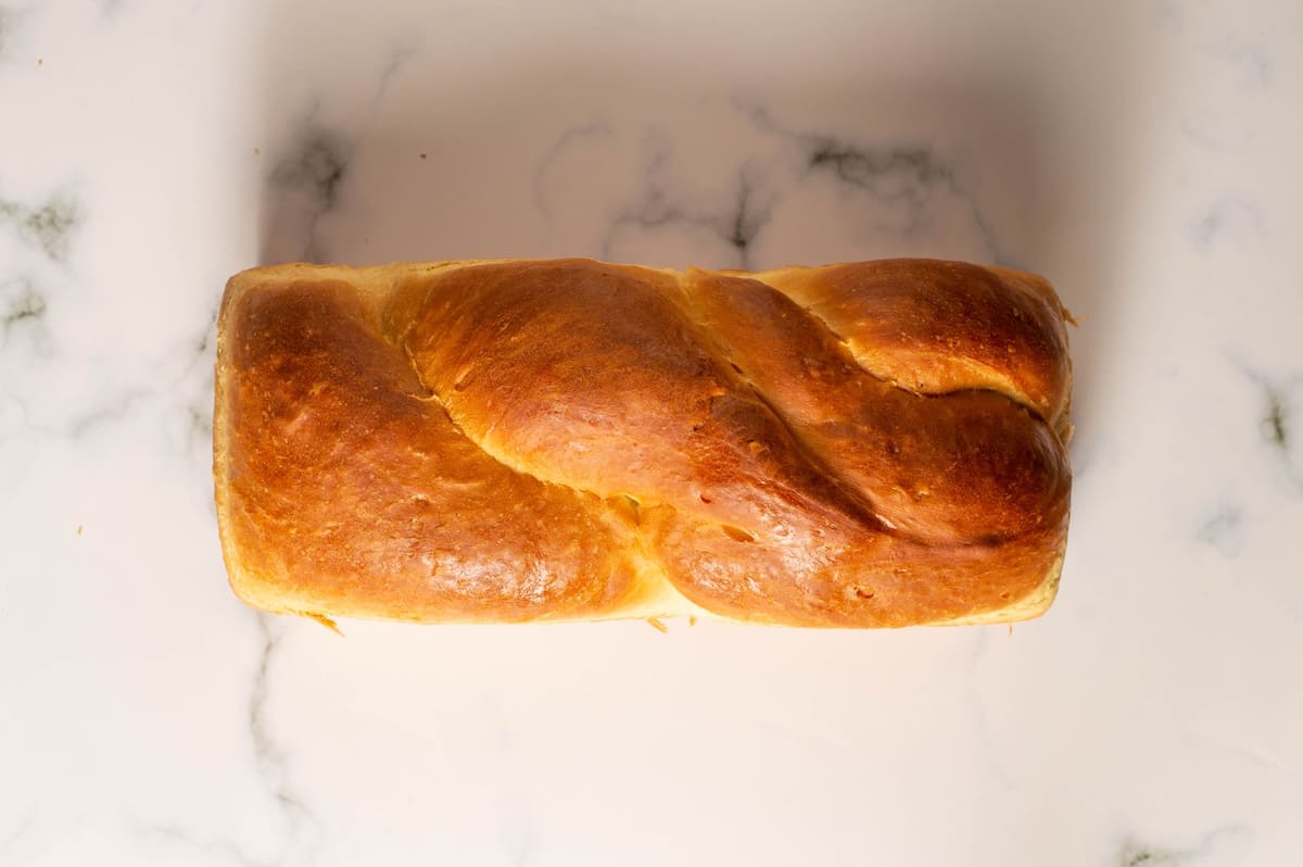 brioche préparée à la machine à pain